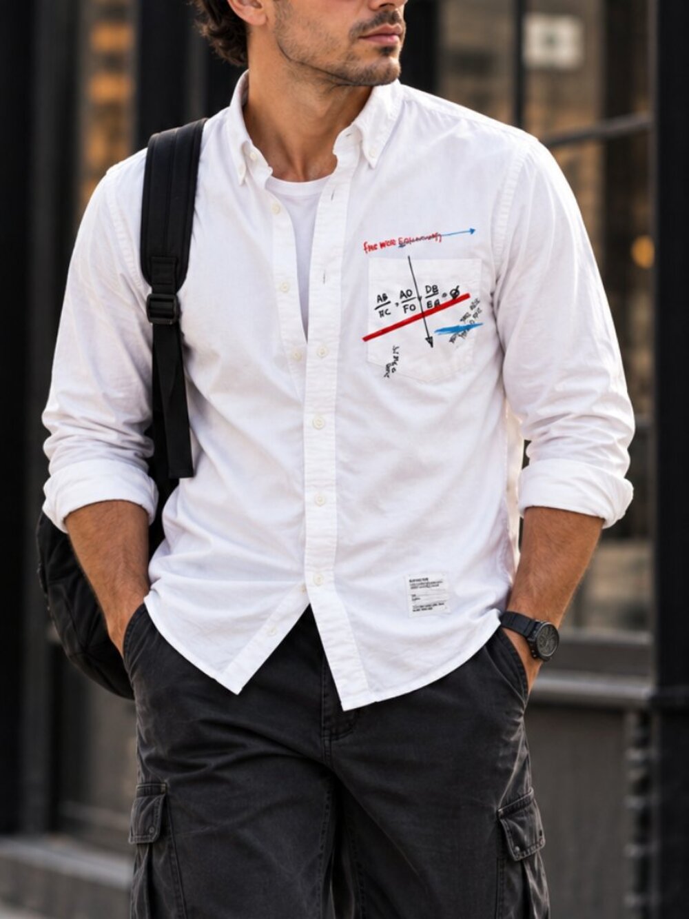 CHOCOOLATE Graphic Streetwear Shirt SMALL